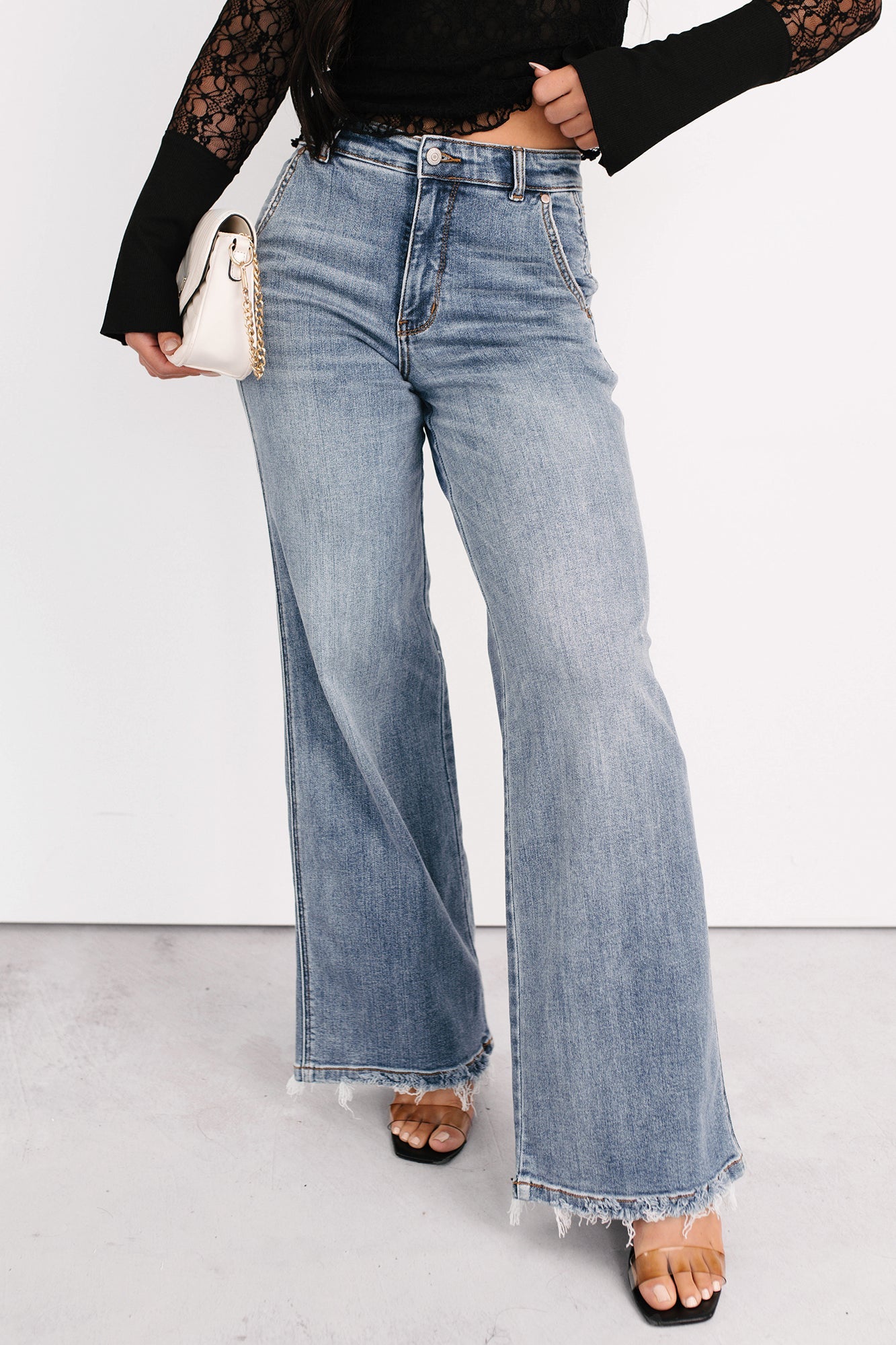 Jack High Rise Wide Leg Judy Blue Jeans (Medium)