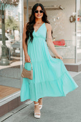 Just A Feeling Sleeveless Maxi Dress (Jade)