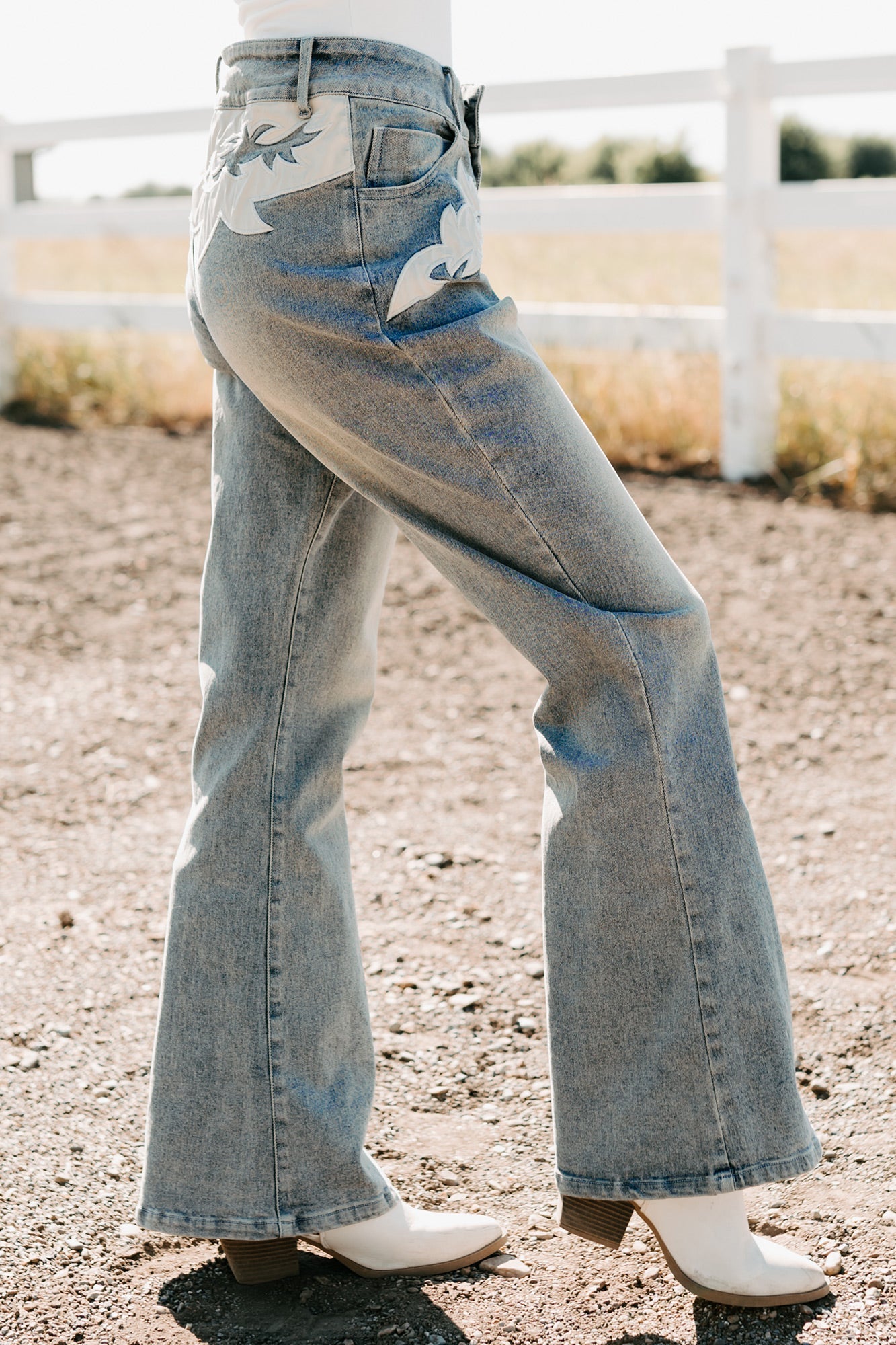 Campbell Western Patch Blue B Jeans (Light)