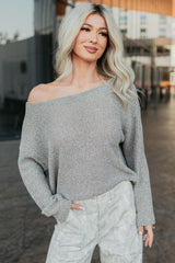 Quiet & Close Wide Neck Sweater (Taupe)